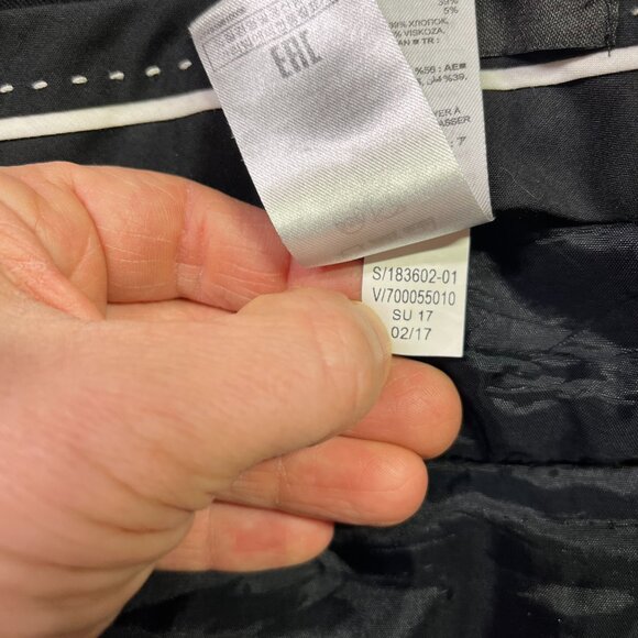 Banana Republic Size 12 Sloan Cropped Black Pants Pockets - Picture 10 of 12